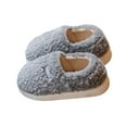 thumbnail image 2 of KANG Fleece Lined Indoor Outdoor Slippers With Heel Cover Winter Warm Sole For And, 2 of 4