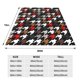 thumbnail image 3 of Balery Houndstooth Green Red Manta de Felpa Suave y Acogedora – Cobija de Franela Aterciopelada para Cama, Lavable y Cálida para Sofá, Mascotas, Transpirable-40"x30", 3 of 7