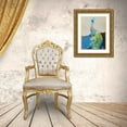 thumbnail image 3 of Foregard, Larry 19x24 Gold Ornate Wood Framed with Double Matting Museum Art Print Titled - Peacock Transition II, 3 of 4