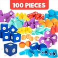 thumbnail image 4 of Blockaroo Magnetic Foam Building Blocks XL Builder Set – 100-Piece STEM Toy Set for Kids Ages 3+, 4 of 7