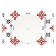 thumbnail image 2 of Ryvnso Placemats Set of 4 Floral Christmas Dining Mats Heat-Resistant Non-Slip Washable Table Mat, 2 of 8
