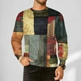 thumbnail image 2 of SGFCWSX Men Sweatshirts Geometric Graphic Crewneck Casual Long Sleeve Pullover Multicolor Size XL, 2 of 5