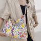 thumbnail image 5 of Qiansheng 9679 Bolso Bandolera Gran Capacidad Bolso Compras Hombro Bolso Lona para Mujer (01) Amarillo, 5 of 9