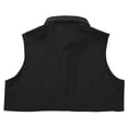 thumbnail image 6 of YONGHS Men Boy Detachable Solid Color Cotton Fake Collar Half Shirt Blouse Dickey Lapel False Collar Black XL, 6 of 7