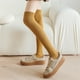 thumbnail image 3 of Calcetines gruesos y cálidos por encima de la rodilla para mujer, calcetines gruesos de rizo de estilo otoñal e invernal, medias altas hasta la mitad del muslo con forro polar para mujer, 3 of 6