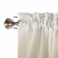 thumbnail image 5 of Half Window Curtains 24 Inches Long, Beige Brown Ombre Window Treatment Curtain Drapes, Modern Abstract Art Gradient Aesthetics Short Curtains Tiers for Kitchen Over Sink, 27.5"x24", 2 Panels, 5 of 7