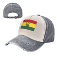 thumbnail image 7 of Jamaican-Flag-Leaf Distressed Baseball Cap Dad Hats for Men Women Vintage Trucker Hat Low Profile Ball Caps, 7 of 7