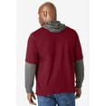 thumbnail image 3 of KingSize Men's Big & Tall Lightweight Hangdown Hoodie, 3 of 4