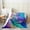 Purple Green Blue, variant on Manfei Kawaii Ribbon Bow 90x90 Throw Blanket for Couch for Adults Female Kids Teens Girls,Dreamy Princess Microfiber Flannel Blanket,Cute Pink Bowknot Sherpa Blanket,Microfiber Bedroom Decor