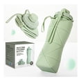thumbnail image 4 of Botella de agua plegable portátil de silicona de 600 ml para té al aire libre, 4 of 8