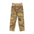 thumbnail image 6 of Uemuo World Map1 Pattern Men's Wide Leg Palazzo Lounge Pants with Pockets Light Weight Loose Comfy Casual Pajama Pants-Large, 6 of 9