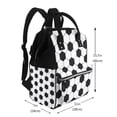 thumbnail image 2 of Balery Soccer Ball Mummy Backpack - Waterproof Twill Canvas, Large Capacity Diaper Bag with Multiple Pockets and Adjustable Straps, 2 of 6