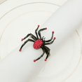 thumbnail image 3 of 6 uds servilleta hebilla horrible diseño de araña portátil Halloween servilleteros soportes de anillos para fiesta, 3 of 3