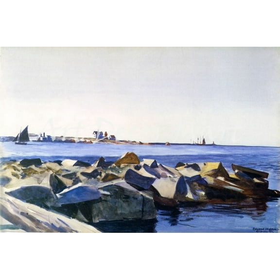 Gloucester Harbor- Ed Hopper - CANVAS OR PRINT WALL ART