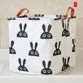 thumbnail image 3 of Cloth Laundry Basket Foldable Toy Storage Box with Handles Cotton and Linen Storage Bins Household, 3 of 7