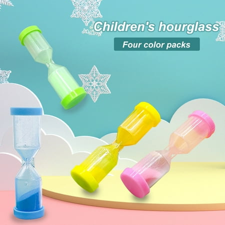 

Biplut Kids Sand Hourglass Creative Colorful Time-conscious Portable Convenient Timing Smooth Surface Kids 20s Count Down Sandglass Timer Toy