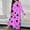 Hot Pink#02, variant on Yteetum Women's Print Long Nightgowns Pajamas Soft Long Nightshirt Long Sleeve Nightgown Sleep Dress Ladies Casual Loungewear Long Sleeve Sleepwear Long Robe Homewear Pajamas