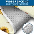 thumbnail image 4 of Yellow Small Flower Sunflower Pattern Bathroom Rugs Sets 3 Piece,Toilet Cover Set,Absorbent Non Slip Bathroom Mats Sets with U-Shaped Contour Rug Toilet Rug Set, 4 of 5