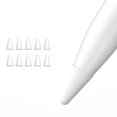 thumbnail image 1 of Estuche protector con punta de repuesto de silicona de 10 piezas para el primer y segundo lápiz óptico de pantalla táctil, color blanco, 1 of 5