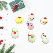 Aozowin 7Pcs Christmas Cute Animal Toys Stress Relief Set Slow Rising Fidget Toys Advent Calendar Gift forKids Adults,Christmas Gifts for Kids