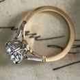 thumbnail image 5 of K-KED Charm Wedding Band 14k Gold Plated Rings Cubic Zirconia Delicate Jewelry Size 6-10-8, 5 of 6