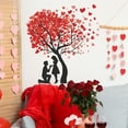 thumbnail image 4 of RXIRUCGD Heart Tree Couple Wall Art Sticker - Removable Self-Adhesive Decal for Romantic Bedroom Decor Valentine's Day Gift Idea, 4 of 6