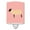 Pink Check, variant on Suffolk Sheep Green Ceramic Night Light