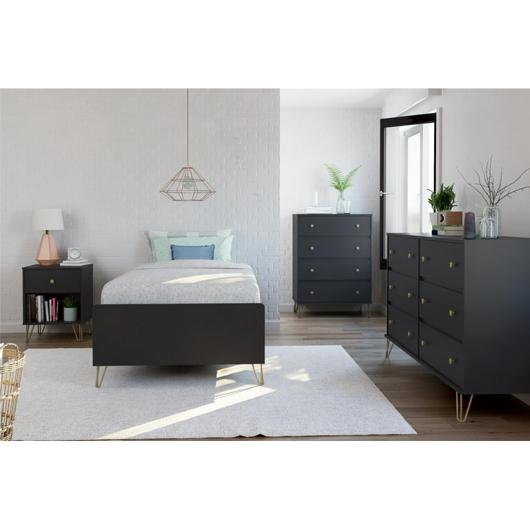 Novogratz Owen Nightstand Black