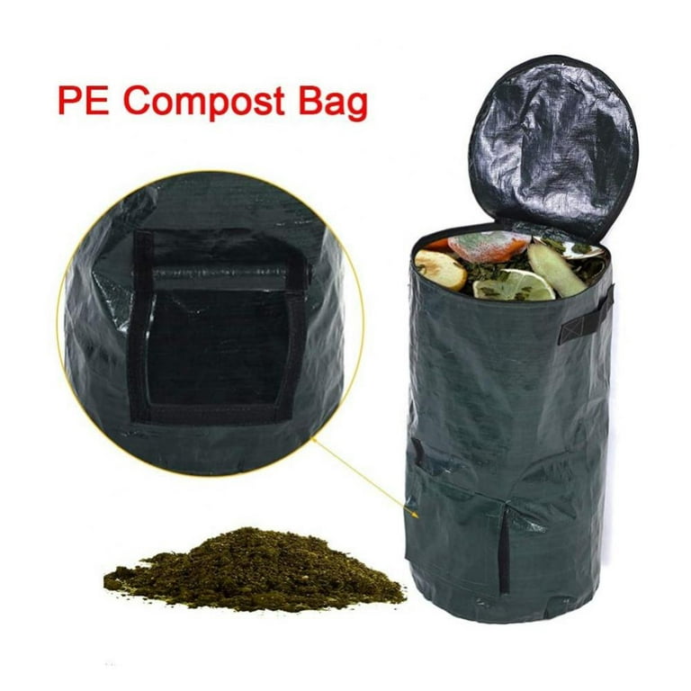 34 Gallon Garden Trash Bags, Reusable Garden Bags, Heavy-Duty Waterproof Garden  Leaf Bags With Handles, Garden Garden Landscape Bags, Large Outdoor Lawn  Swimming Pool Trash Cans And Trash Cans 