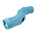 thumbnail image 3 of Cama interactiva plegable del juguete del túnel del gato con 4 agujeros de mirada para hurones Azul Yuyangstore Túnel de gato, 3 of 8