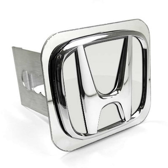 Au-TOMOTIVE GOLD Honda 'Plain No Fill' Chrome Trailer Hitch Plug
