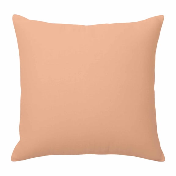 Peach Fuzz Pillow Covers 16x16 Inch, Farmhouse Solid Orange Color Modern Art Linen Pillowcase with Invisible Zipper, Decorative Throw Pillow Covers Cushion Case for Couch Sofa Bed Living Room