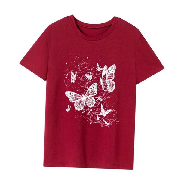 Camiseta de mujer Camiseta básica Camiseta de cuello redondo de moda para uso diario Viaje a la playa Mujer SG