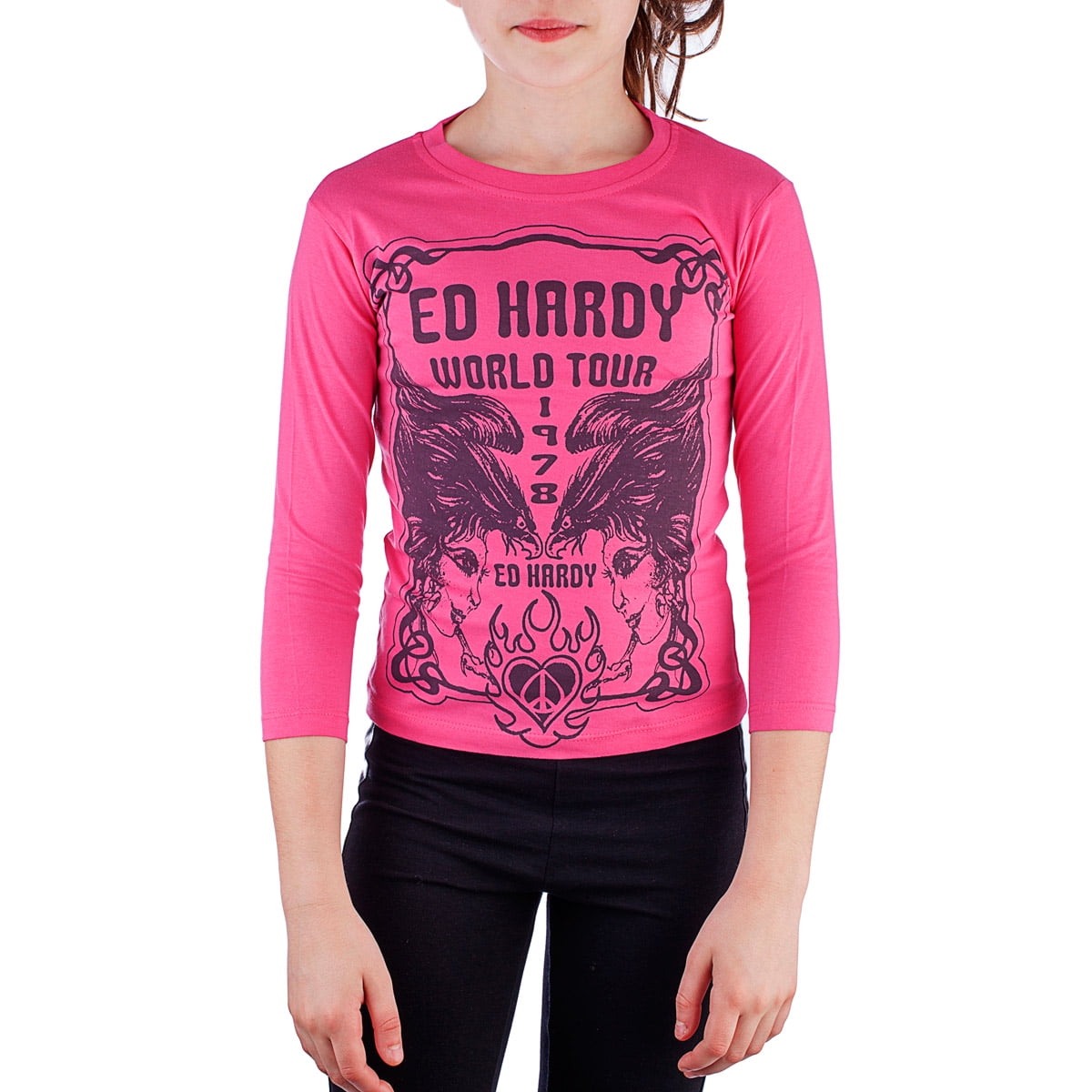 ed hardy shirt pink