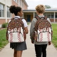 thumbnail image 2 of Pzuqiu Chocolate Drip Sprinkle Baseball Kids Backpack for School Boys 8-12 School Backpacks Sets with Lunch Bag Pencil Case Water Bottle Holder 4 pcs Travel Bookpack with Shoulder Strap for Kids 8-12, 2 of 7