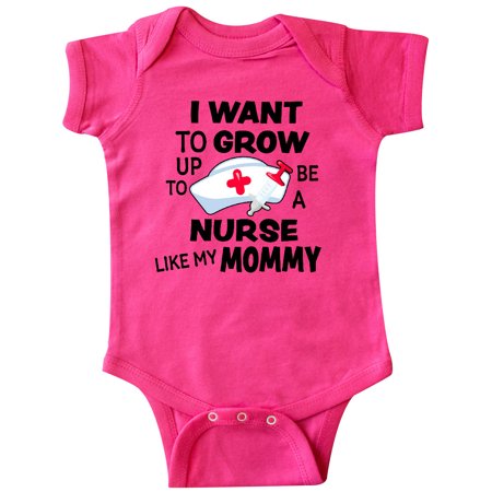 

Inktastic I Want To Grow Up To Be A Nurse Like My Mommy Gift Baby Boy or Baby Girl Bodysuit