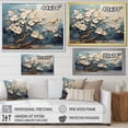 thumbnail image 5 of Designart "Orchid Serenity White and Blue Garden I" Oversized Landscapes Framed Wall Art - Country Gold Tree Entryway Framed Wall Art Print, 5 of 7
