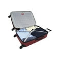thumbnail image 4 of Wrangler 5 Piece Rolling Hard Side Spinner Luggage Set, Red, 4 of 11