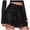 Black, variant on Women's Sequin Glitter High Waisted Skirt Shorts Party Sparkly A Line Mini Skort (Hot Pink, S)