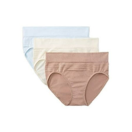 Blissful Benefits by Warner's - Women's Seamless Hipster Panty 3 Pack, Style RU0503W - Walmart