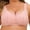 Pink, variant on Women Bras Plus Size Lingerie Thin Steelring Breathable Lightweight Soft, Sports Bras Purple 58