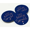 thumbnail image 3 of Inkdotpot Real Rose Gold Foil Let Love Sparkle Wedding Tags Favor Hang Paper Tags 100 Pieces, 3 of 7