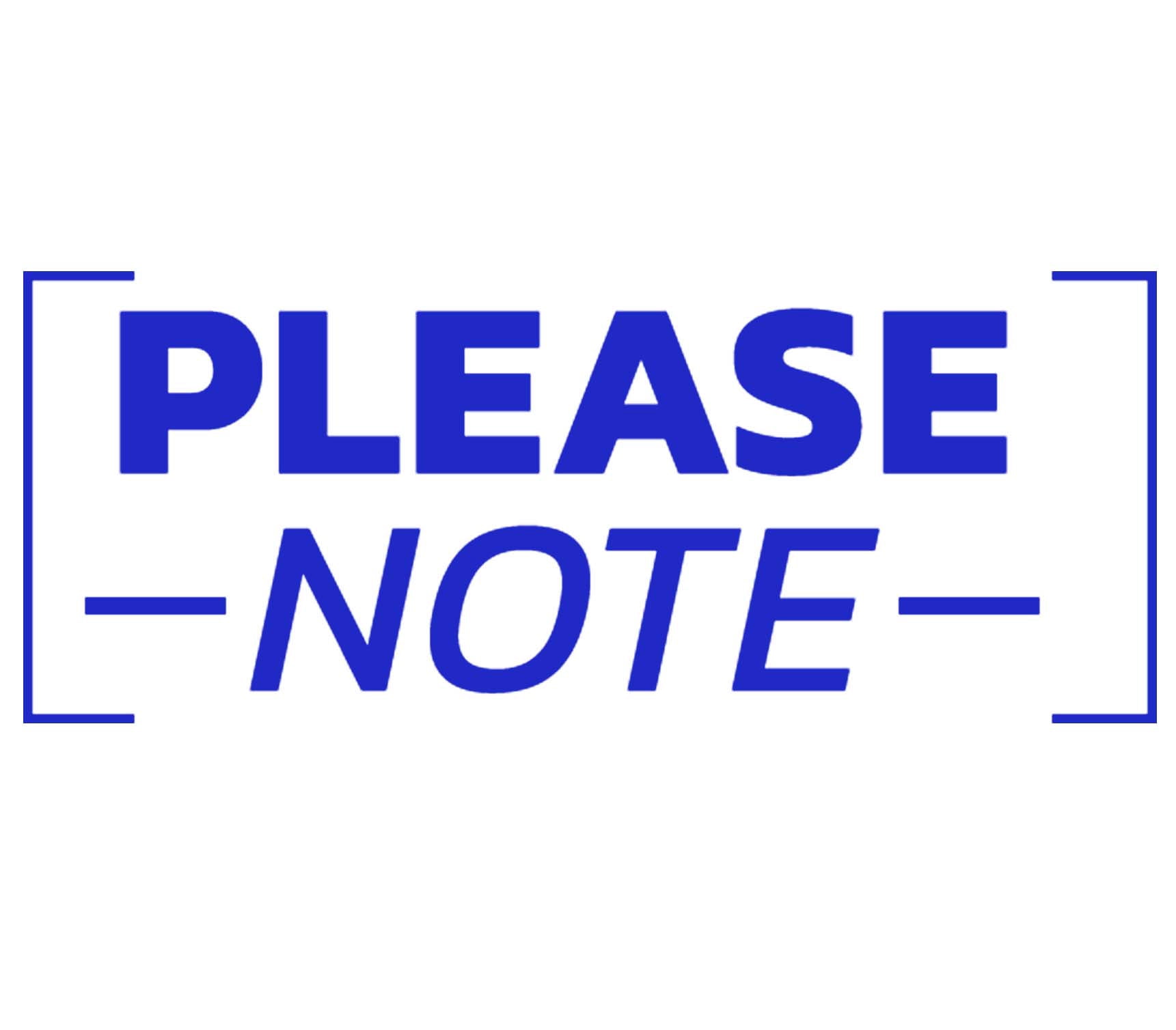 Printtoo Please Note Self Inking Rubber Stamp Pre-Inked Office Stamp ...