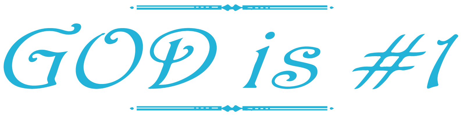 God is # 1 Vinyl Decal Sticker Quote - Small - Ice Blue - Walmart.com