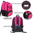 thumbnail image 3 of Bolsa Fútbol Juvenil WOLT Mochila Fútbol y Bolsas Deporte Rosa Compartimento Zapatos y Pelota, 3 of 3
