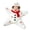 Silver, variant on Baby Christmas Flannel Hooded Jumpsuit Star Shape Zipper Infant Romper Xmas Bodysuit for Newborn Boys Girls