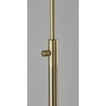 thumbnail image 3 of Adesso Magnolia 61.75" Antique Brass Task Floor Lamp with White Glass Shade, 3 of 5