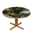 thumbnail image 3 of Suitable for indoor and outdoor use, BCIIG Sloth Tree Hanging Round Tablecloth, stain-resistant and washable, perfect for restaurants, weddings, parties, outdoor camping, and home kitchen meals., 3 of 8