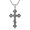 B, variant on Orthodox Cross Necklace 925 Sterling Silver Religious Eastern Cross Pendant Orthodox Jewelry for Men Women Religious Gift