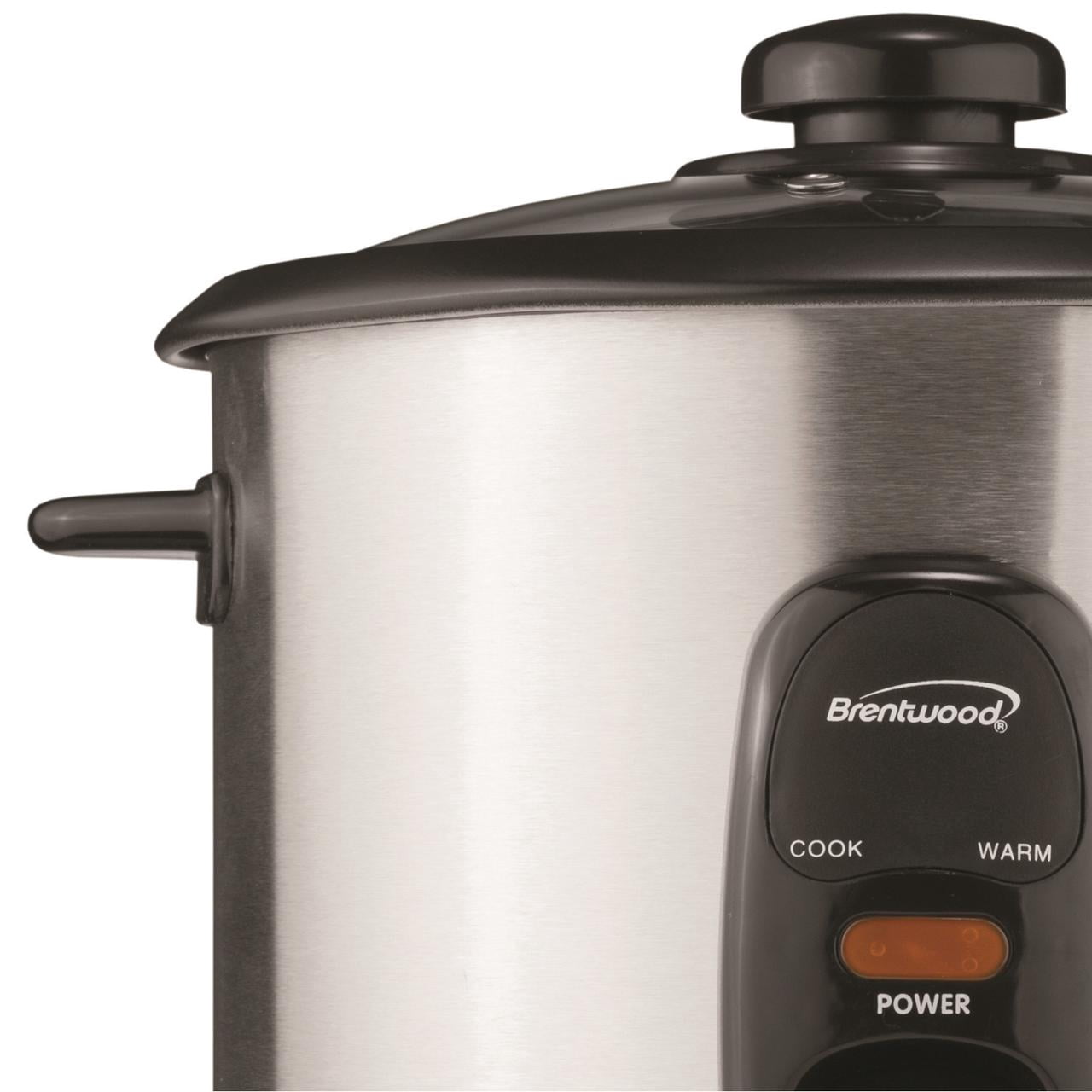 Brentwood Appliances New TS-20 10-Cup Uncooked/20-Cup Cooked Rice Cooker, Stainless Steel